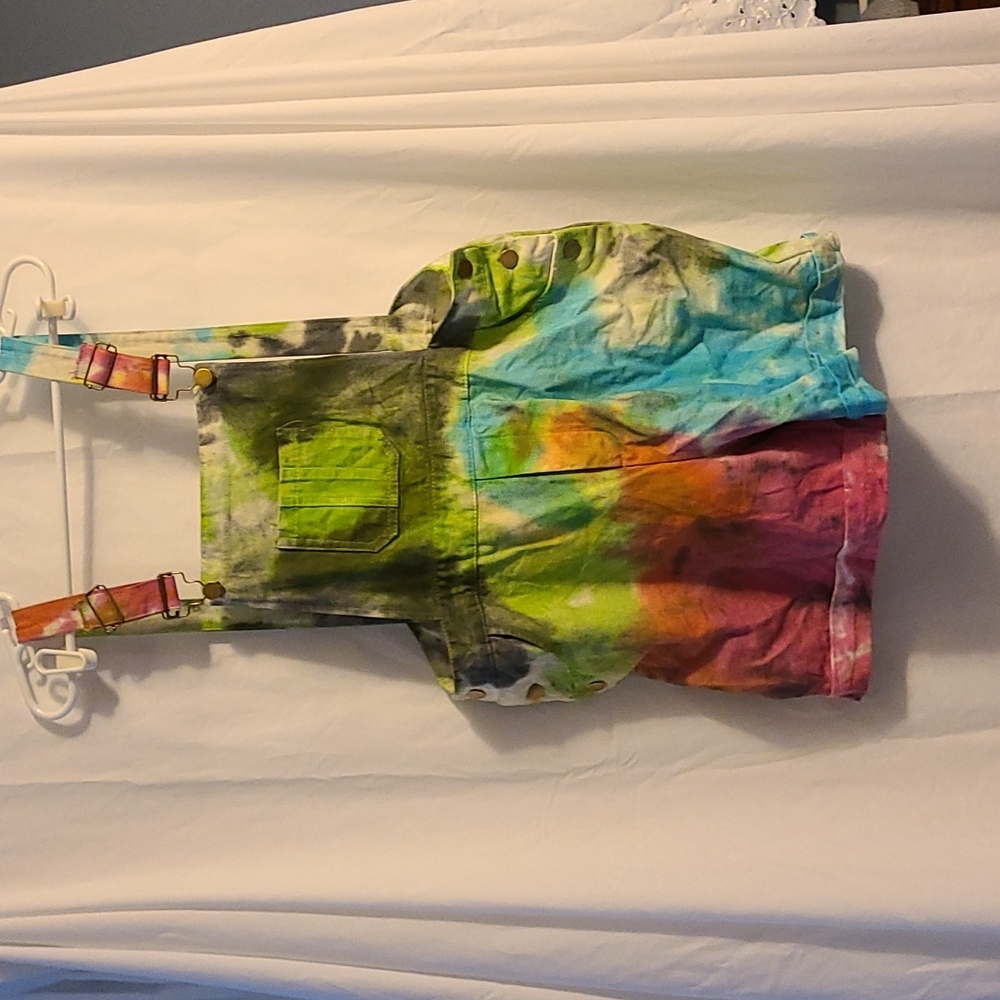 Shipped as free gift! Tye-Dye Overalls (fits like a medium)